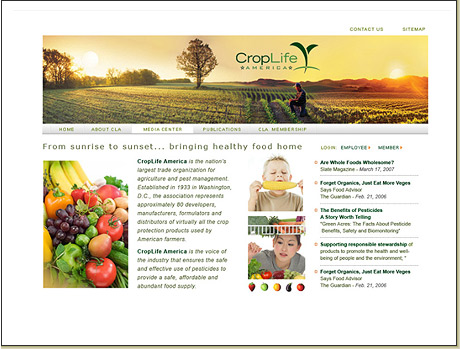 Croplife site design by Ghostdog Design
